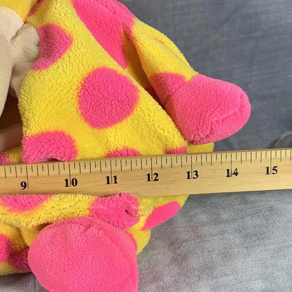 Tummy Stuffers Wild Ones Yellow Pink Giraffe Plush Stuffed Animal Toy Jay @ Play - Picture 10 of 10